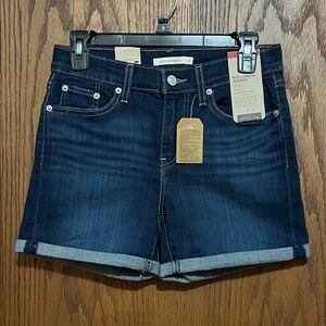 Levi's Deep Indigo Jean Shorts